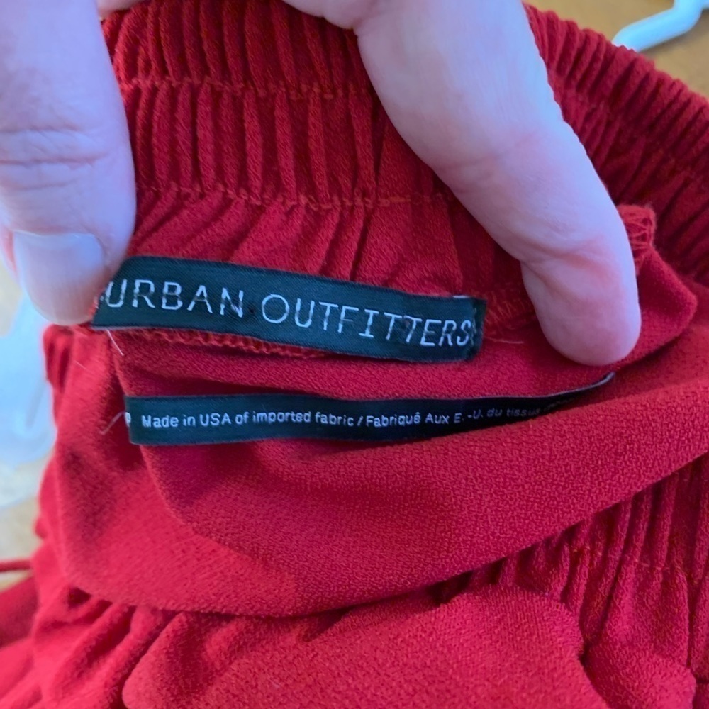 Urban Outfitters Red Strapless Jumpsuit - Picture 3 of 7